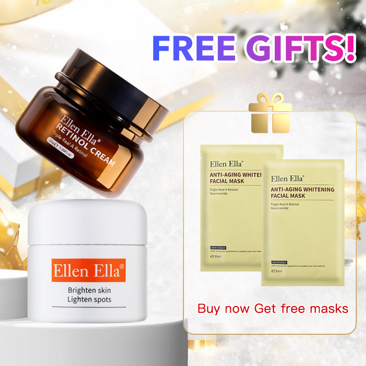 11.11 super deals - ELLEN ELLA Morning And Night Cream Combo- buy now to get a 100pesos coupon and get two pcs masks as a freebie